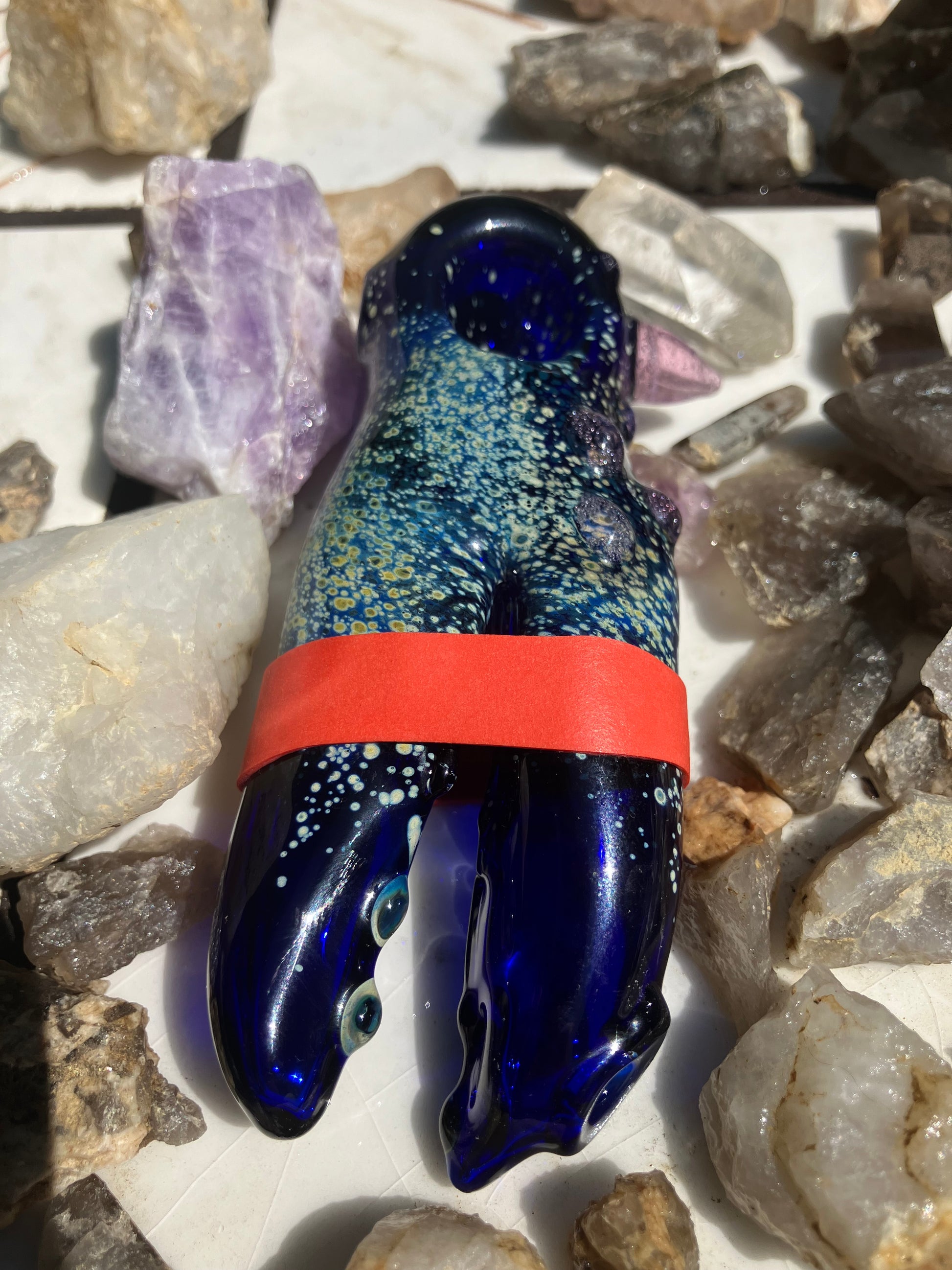 Blue Lobster Claw with Gems
